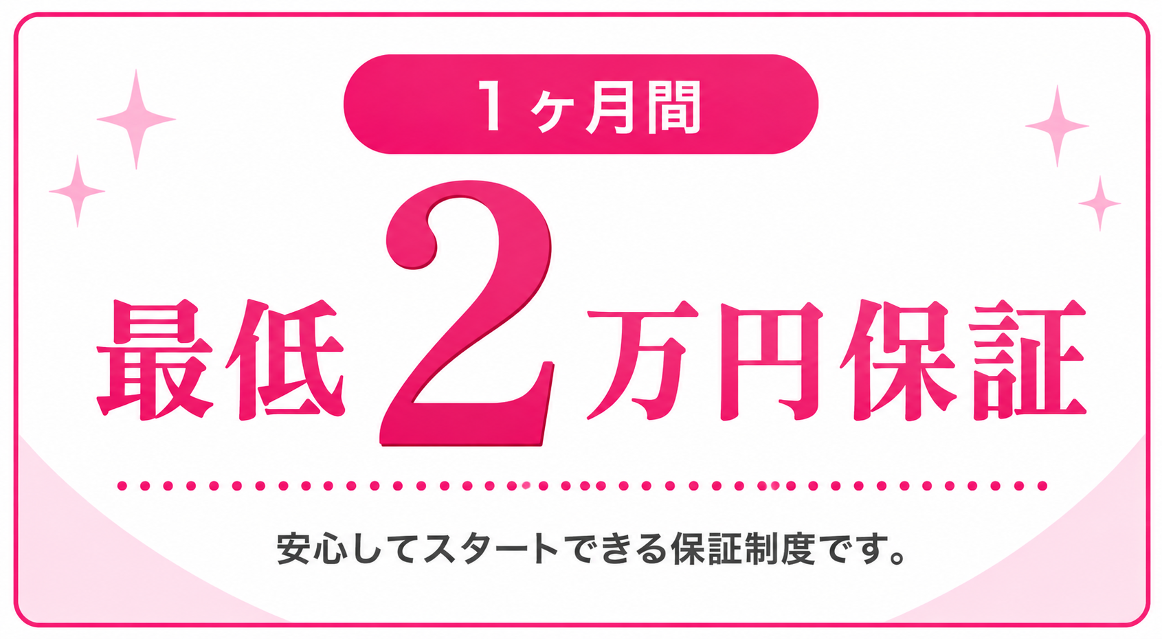 最低2万円保証